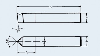 Koničasto zaključno stružno dleto DIN4955 HSSE