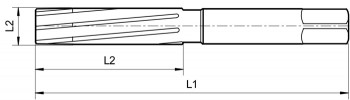 Spiralno ročno povrtalo HSS H7 Form B