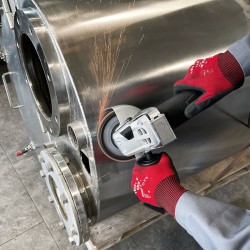 Kotni brusilnik 1100W z integrirano drsno sklopko