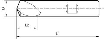 Sveder točkovni VHM-NC 142° TiAlN