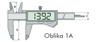 Merilo pomično digitalno z induktivnim merilnim sistemom DIN 862, IP 67 - bluetooth