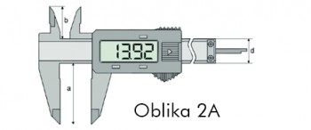 Merilo pomično digitalno z avtomatskim zaklepom DIN 862