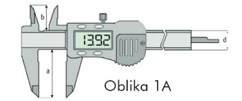 Merilo pomično digitalno s funkcijo PRESET DIN 862