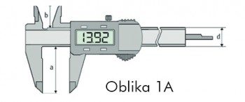 Merilo pomično digitalno z absolutnim merjenjem DIN 862, IP 54, LED