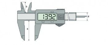 Merilo pomično digitalno 150 mm iz steklenih vlaken - neprevodno
