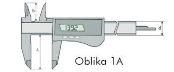 Merilo pomično digitalno s sončno celico in akumulatorjem DIN 862