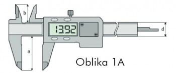 Merilo pomično digitalno malo DIN 862