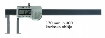 Merilo pomično digitalno za merjenje notranjih utorov - ravna konica