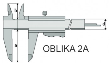 Merilo pomično z avtomatskim drsnim zaklepom DIN 862