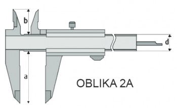 Merilo pomično z okroglim globinomerom DIN 862