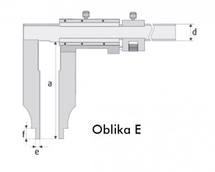 Merilo pomično iz specialnega jekla s fino nastavitvijo 500 mm