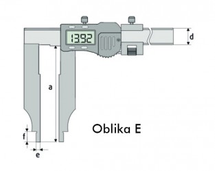 Merilo pomično digitalno s fino nastavitvijo