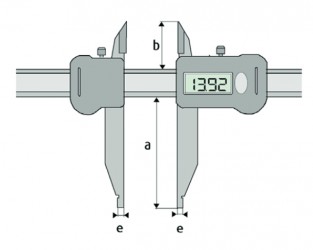 Merilo pomično digitalno iz lahke kovine s premičnim merilnim kljunom