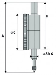 Merilna ura analogna primerjalna, odčitek 0,01 mm