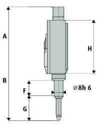 Merilna ura analogna primerjalna DIN 879/1, precizna z odčitkom 0,001 mm