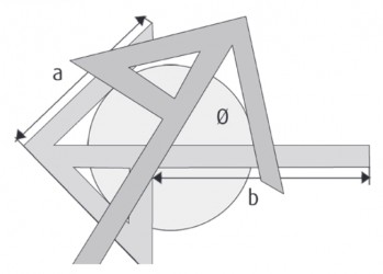 Kotnik precizni centrirni iz kaljenega aluminija