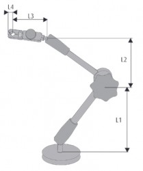 Merilno stojalo magnetno s centralnim vpenjanjem in trajnim magnetom