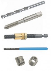 Popravilo navoja M5 - M12 - delavniški komplet z orodjem za strojno vstavljanje