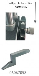 Zarisovalnik in merilnik višinski z dvojnim stolpcem, dvojnim števcem in merilno uro ter fino nastavitvijo