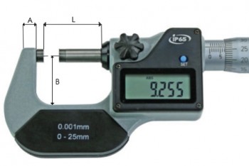 Mikrometer digitalni zunanji DIN 863, IP 65