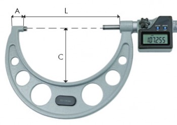 Mikrometer digitalni zunanji DIN 863 z ABS funkcijo
