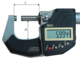 Mikrometer digitalni zunanji DIN 863 z ABS funkcijo in zaščito IP 65