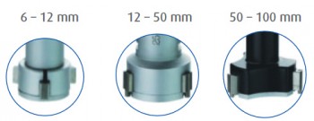 Mikrometer digitalni notranji 3-točkovni z nastavitvenim obročem in podaljškom DIN 863, IP 65