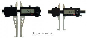 Merilo pomično digitalno iz lahke kovine s premičnim merilnim kljunom