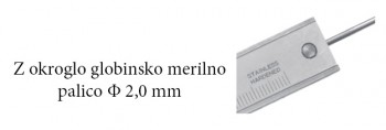 Merilo pomično z okroglim globinomerom DIN 862