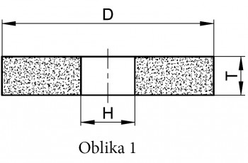 Brusni kamen za aluminij in barvne kovine