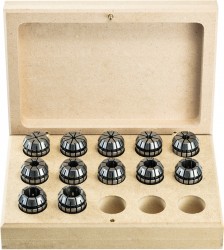 Stročnica vpenjalna precizna ER DIN6499 za cilindrične gredi oblika B KOMPLET