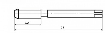 Sveder navojni strojni Rp (BSPP) HSS-G oblika C