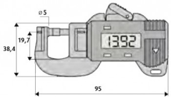 Merilnik debeline digitalni za hitre meritve